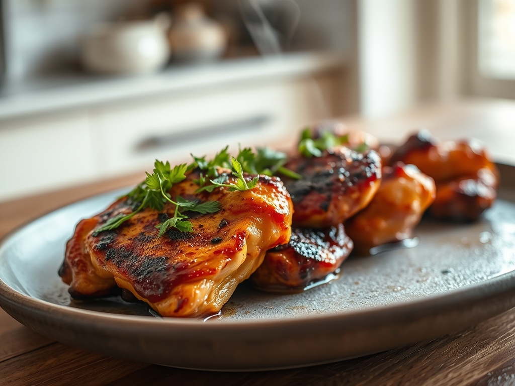 Freshly prepared barbecue chicken recipes grill