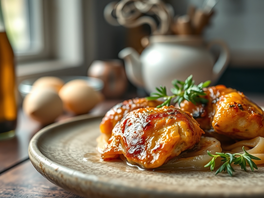 Freshly prepared beer chicken recipes