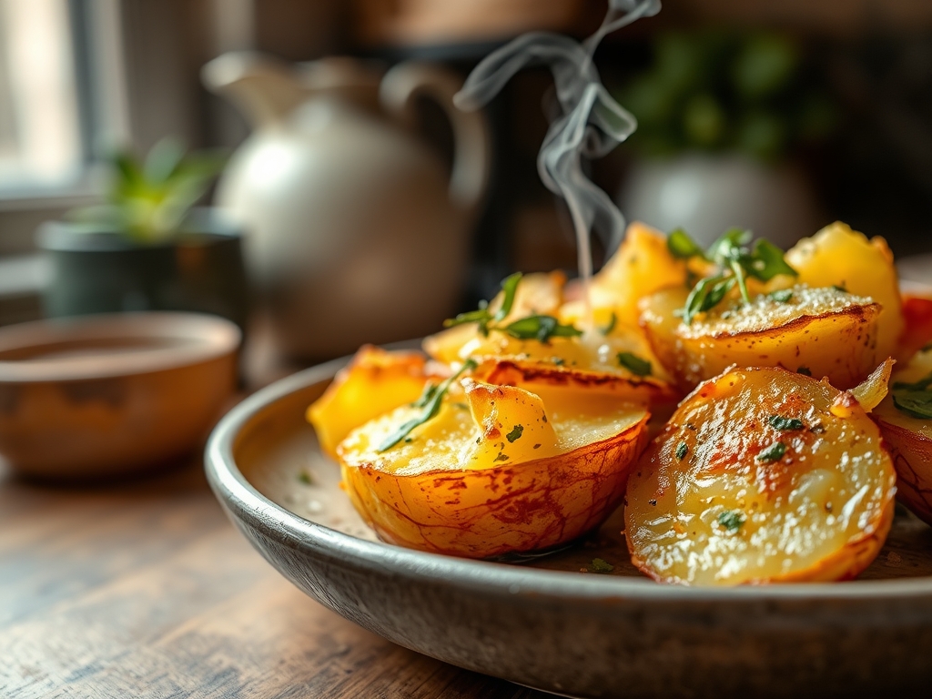 Freshly prepared cheese and potato recipes