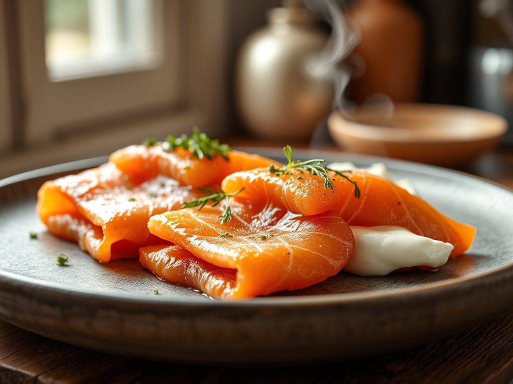 Freshly prepared cream cheese and salmon recipes