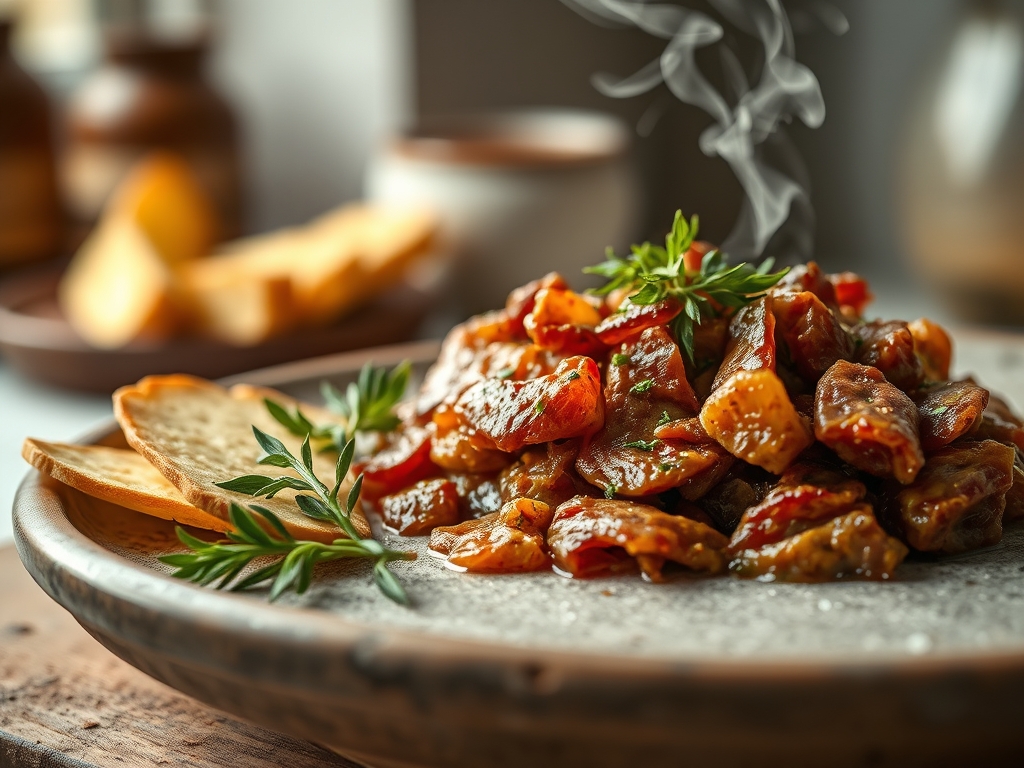 Freshly prepared dried beef recipes dip