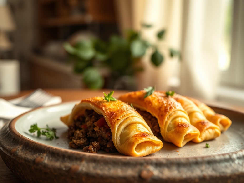 Freshly prepared ground beef recipes crescent rolls