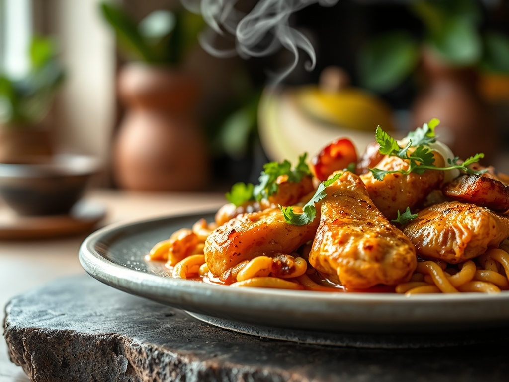 Freshly prepared mexican food with chicken recipes