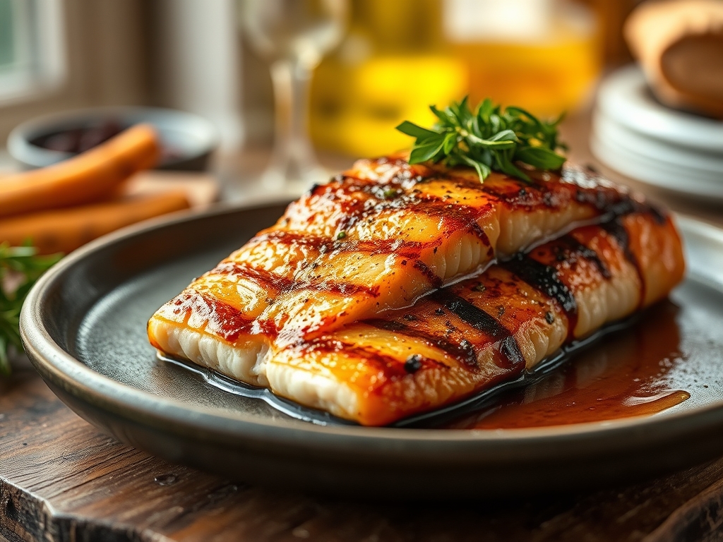 Freshly prepared salmon recipes on the grill easy